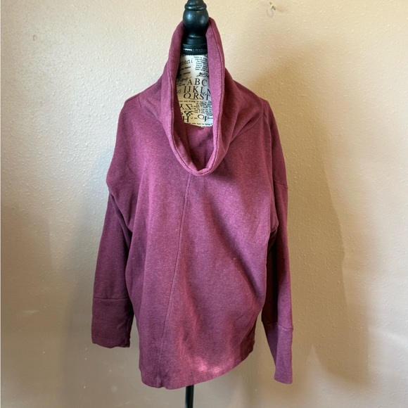 Comfy Cowl Neck Sweater - Rich Purple - Picture 1 of 4